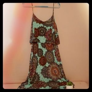 Francescas Boutique Style Midi Dress Teal Size M